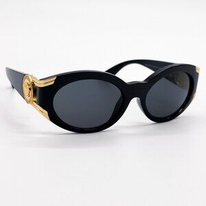NEW VERSACE SUNGLASSES VE4503U GB1/87 BLACK WOMEN EYEWEAR